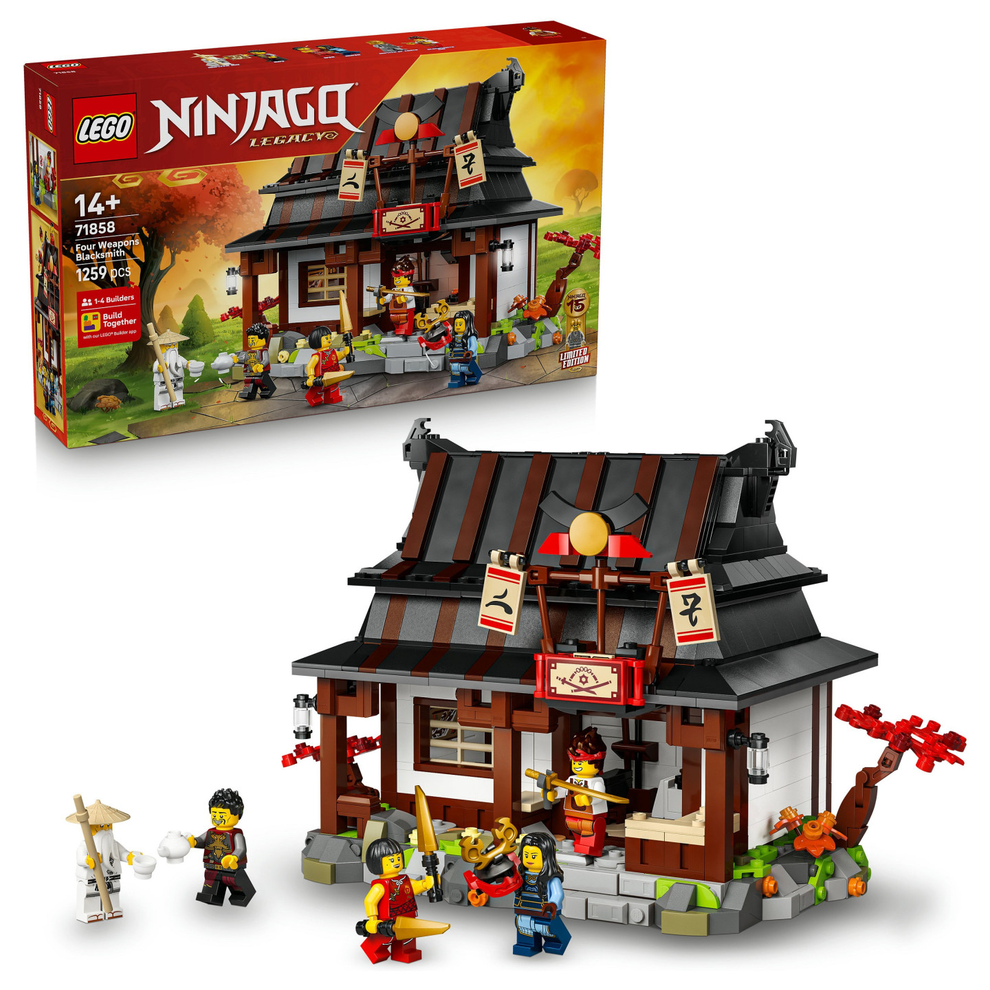 LEGO 71858 Ninjago 15-jhriges Jubilum der Vier-Waffen-Schmied — Buy in Cyprus with Fast Delivery