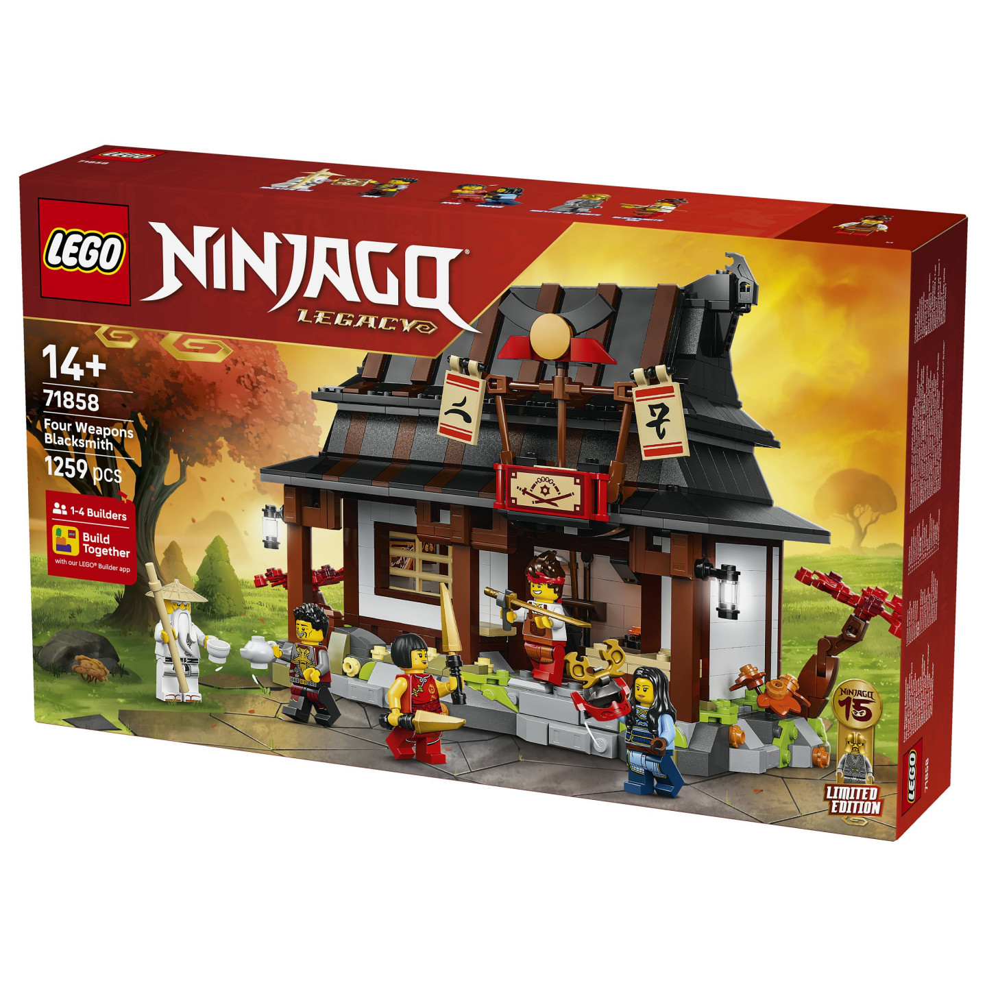 LEGO 71858 Ninjago 15-jhriges Jubilum der Vier-Waffen-Schmied — Buy in Cyprus with Fast Delivery