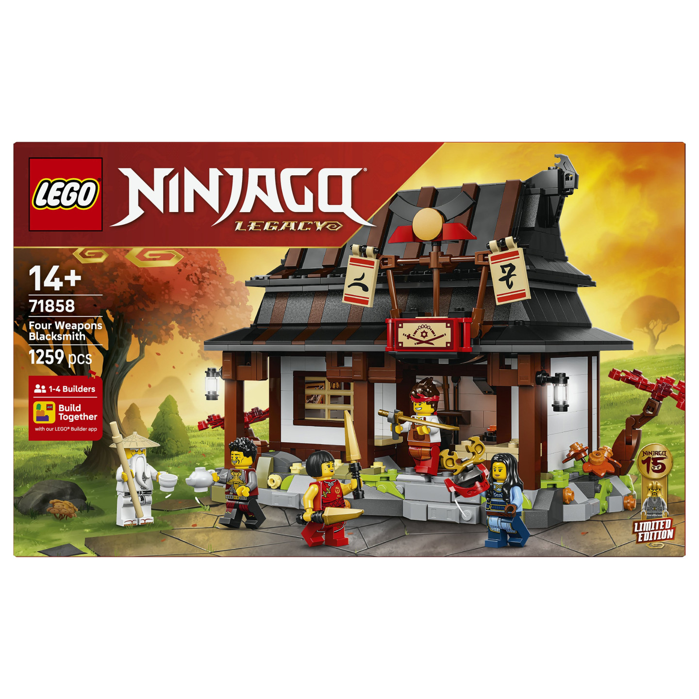 LEGO 71858 Ninjago 15-jhriges Jubilum der Vier-Waffen-Schmied — Buy in Cyprus with Fast Delivery