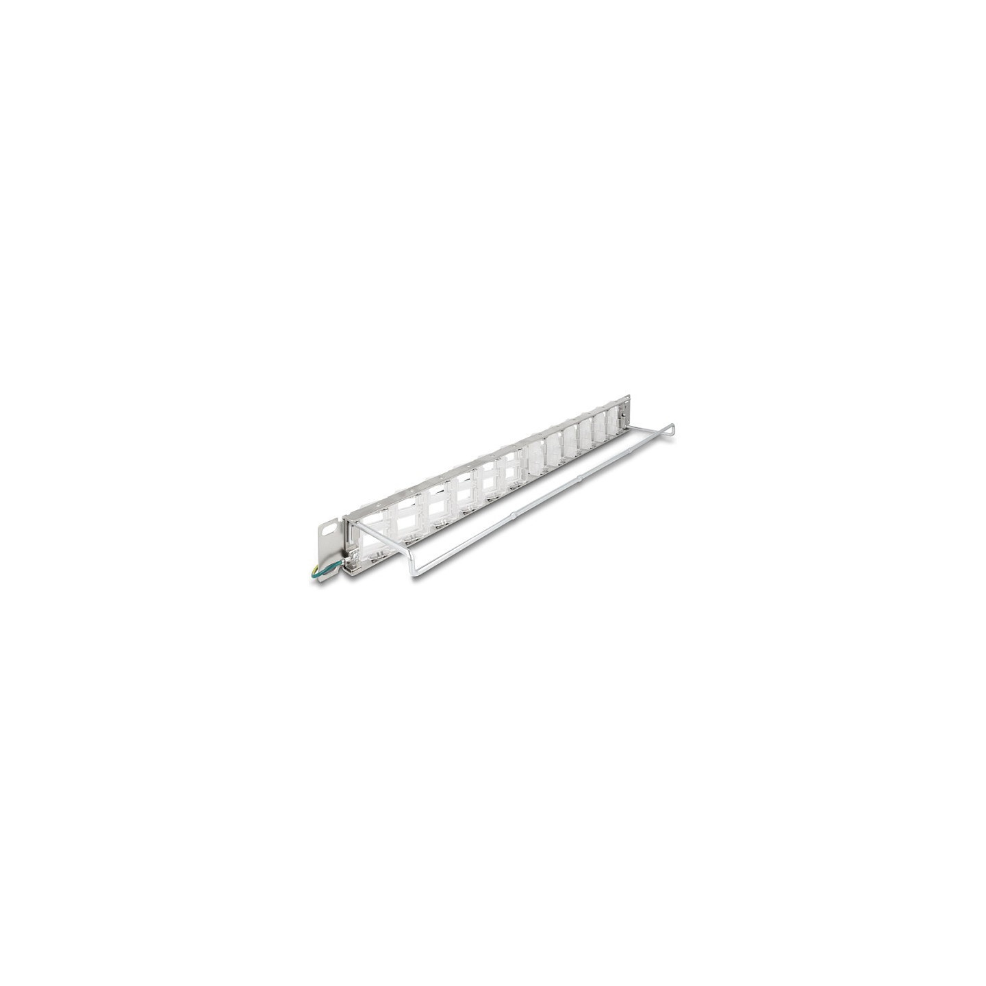 Delock 19? Keystone Patchpanel mit 24 neigbaren Ports und Entlastungsschiene — Buy in Cyprus with Fast Delivery