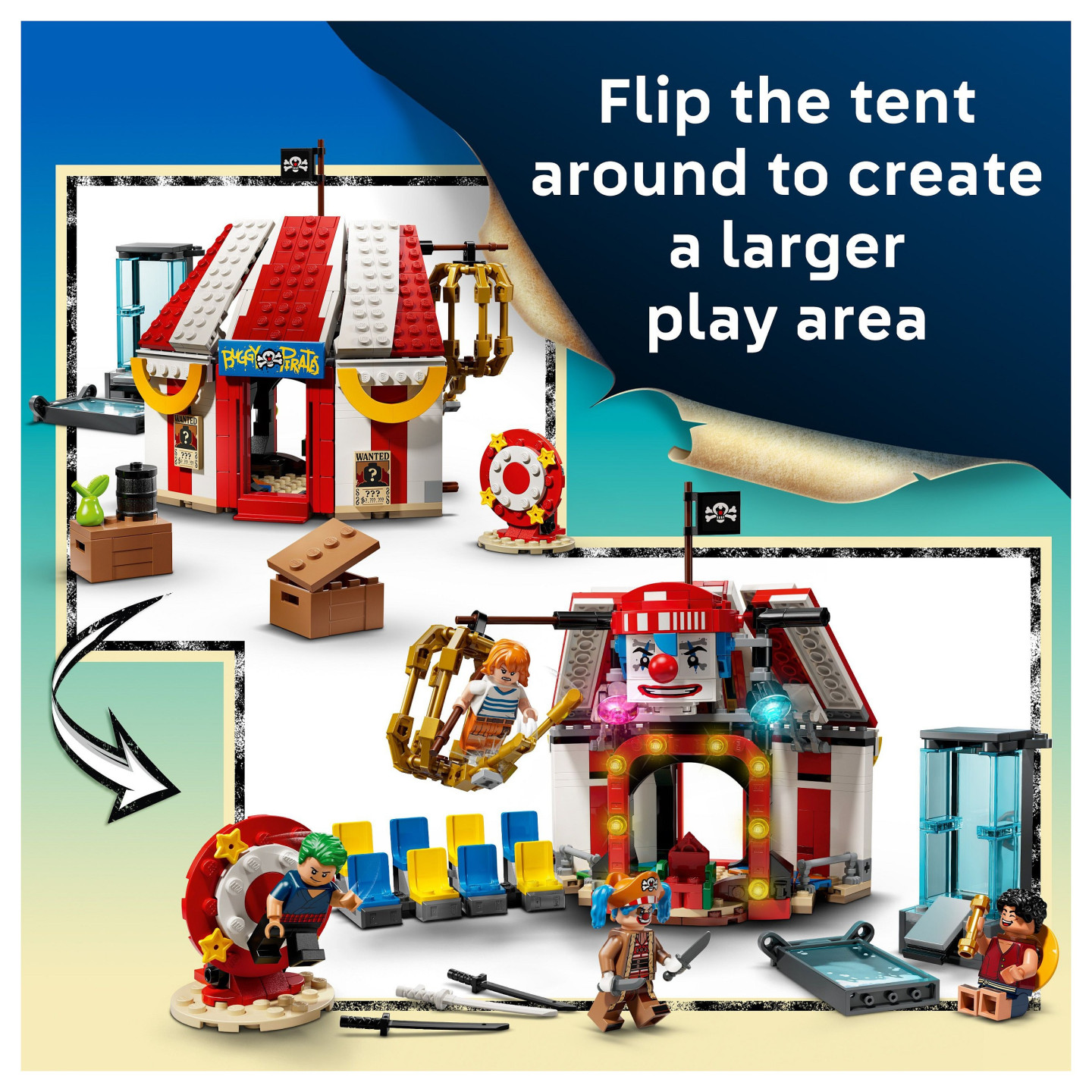 LEGO 75637 One Piece Zirkuszelt von Buggy dem Clown — Buy in Cyprus with Fast Delivery