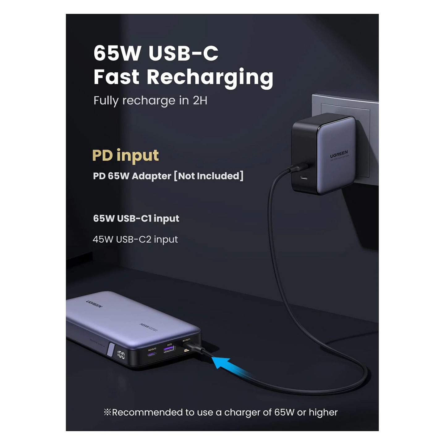 25000 mAh Powerbank 145W Two-way Fast Charging — Buy in Cyprus with Fast Delivery