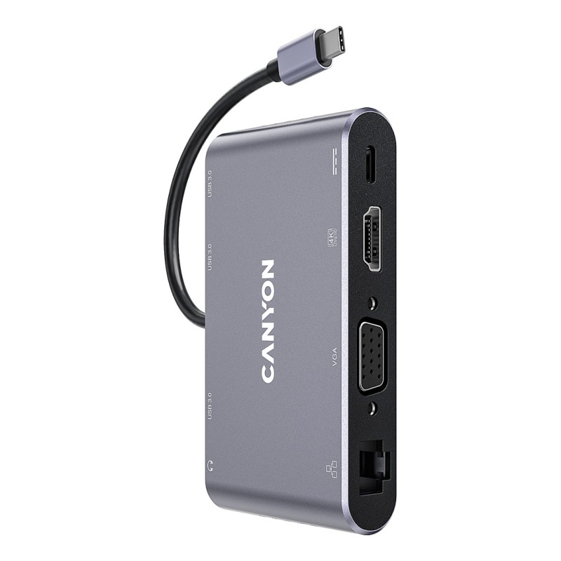 Canyon Hub DS-14 8-in-1 4K USB-C gray — Buy in Cyprus with Fast Delivery