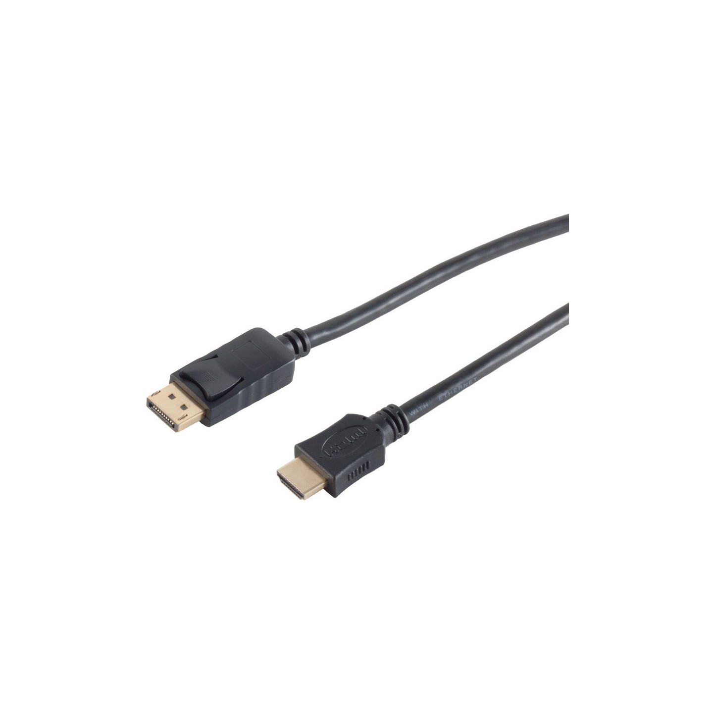 DisplayPort 1.2 to HDMI (ST-ST) 3m Adapterkabel 4K Schwarz — Buy in Cyprus with Fast Delivery