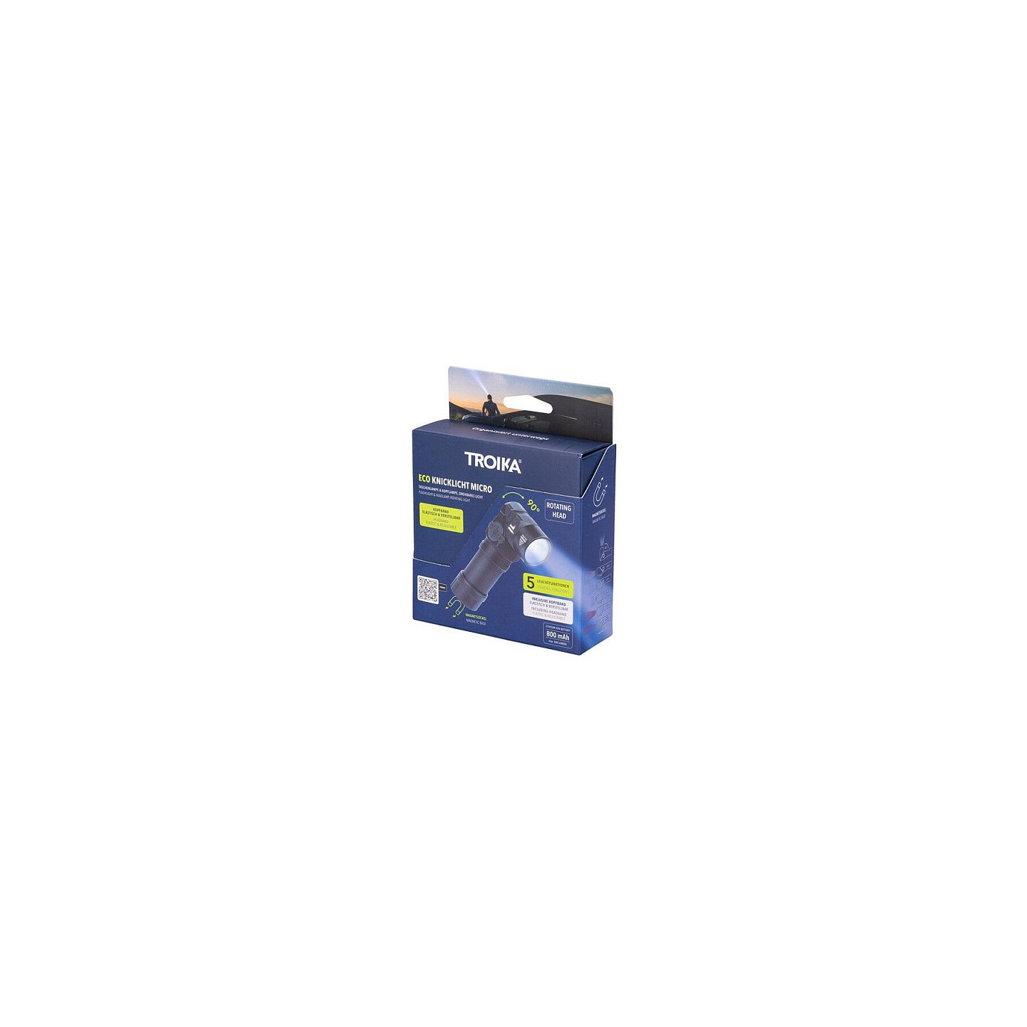 TROIKA Taschenlampe ECO KNICKLICHT MICRO schwarz — Buy in Cyprus with Fast Delivery