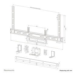 Neomounts AV2-500BL Universal-Videobar-Kit - Schwarz — Buy in Cyprus with Fast Delivery