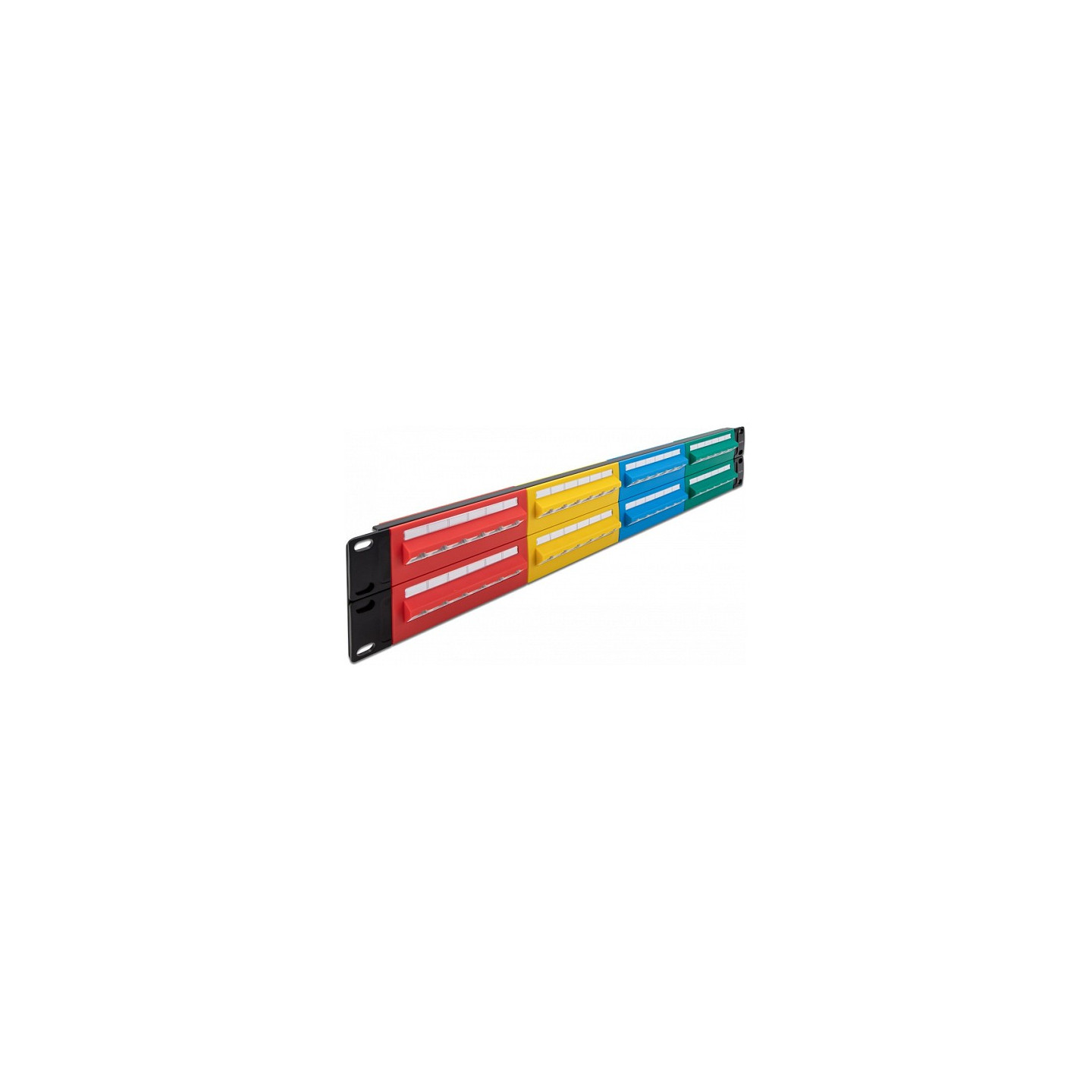 Delock 19? Patchpanel 48 Port Cat.5e 2 HE farbig — Buy in Cyprus with Fast Delivery