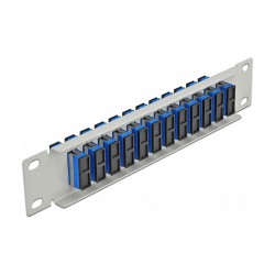 Delock 10? LWL Patchpanel 12 Port SC Duplex blau 1 HE grau — Buy in Cyprus with Fast Delivery