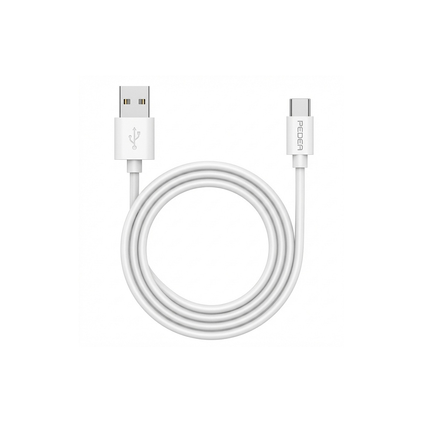 PEDEA Schnelllade- und Datenkabel USB-A USB-C. 1m. wei — Buy in Cyprus with Fast Delivery