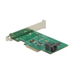 PCI Express x4 Karte to 1 x intern NVMe M.2 PCIe 1 x intern SFF-8643 NVMe - Low Profile Form Faktor