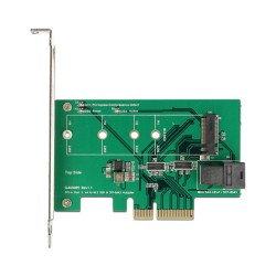PCI Express x4 Karte to 1 x intern NVMe M.2 PCIe 1 x intern SFF-8643 NVMe - Low Profile Form Faktor