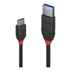 LINDY USB 3.1 Kabel Typ A C 3A Black Line M M 0.5m — Buy in Cyprus with Fast Delivery