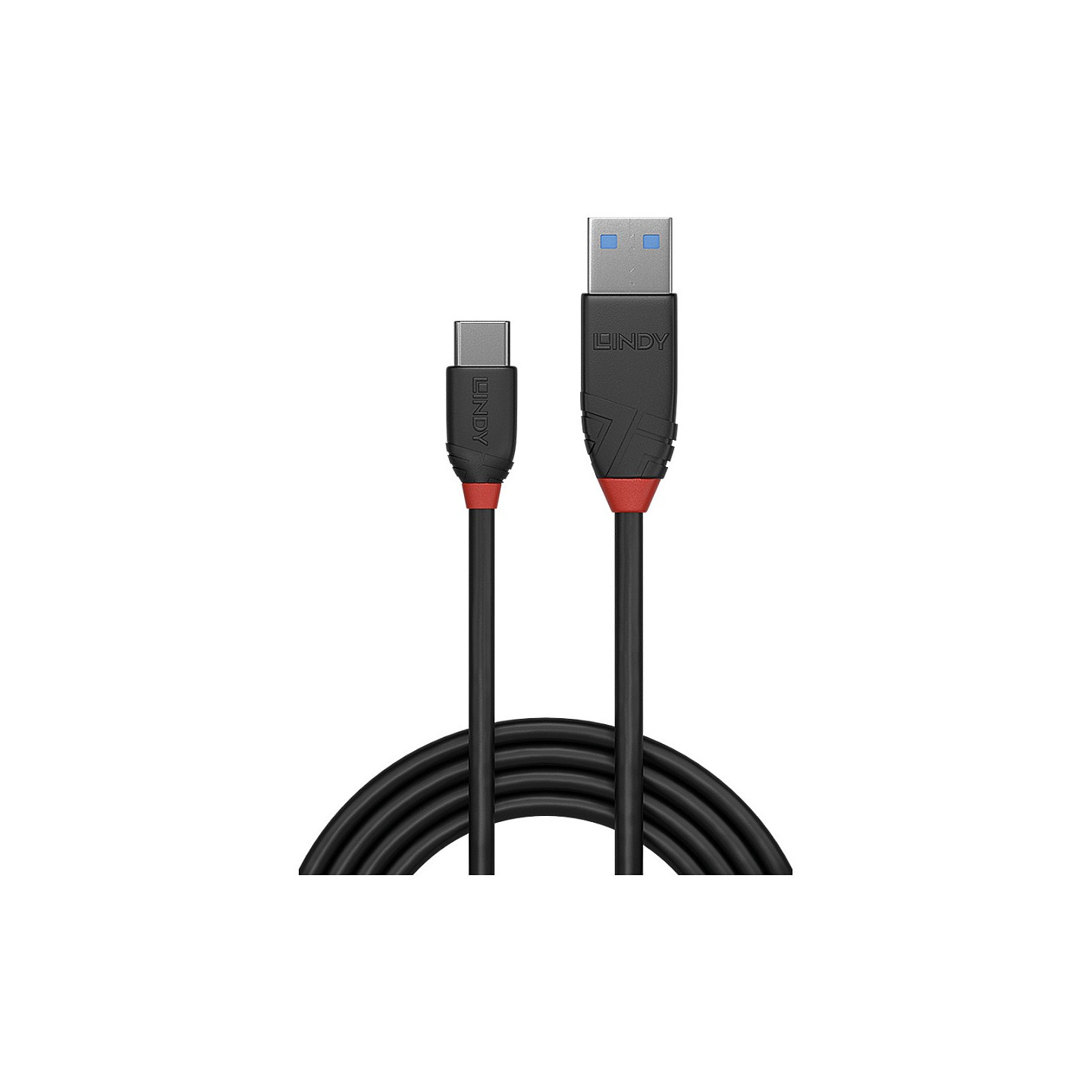 LINDY USB 3.1 Kabel Typ A C 3A Black Line M M 0.5m — Buy in Cyprus with Fast Delivery