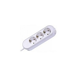 BACHMANN SMART Steckdosenleiste 3x Schutzkontakt geschraubt weiss 3m — Buy in Cyprus with Fast Delivery