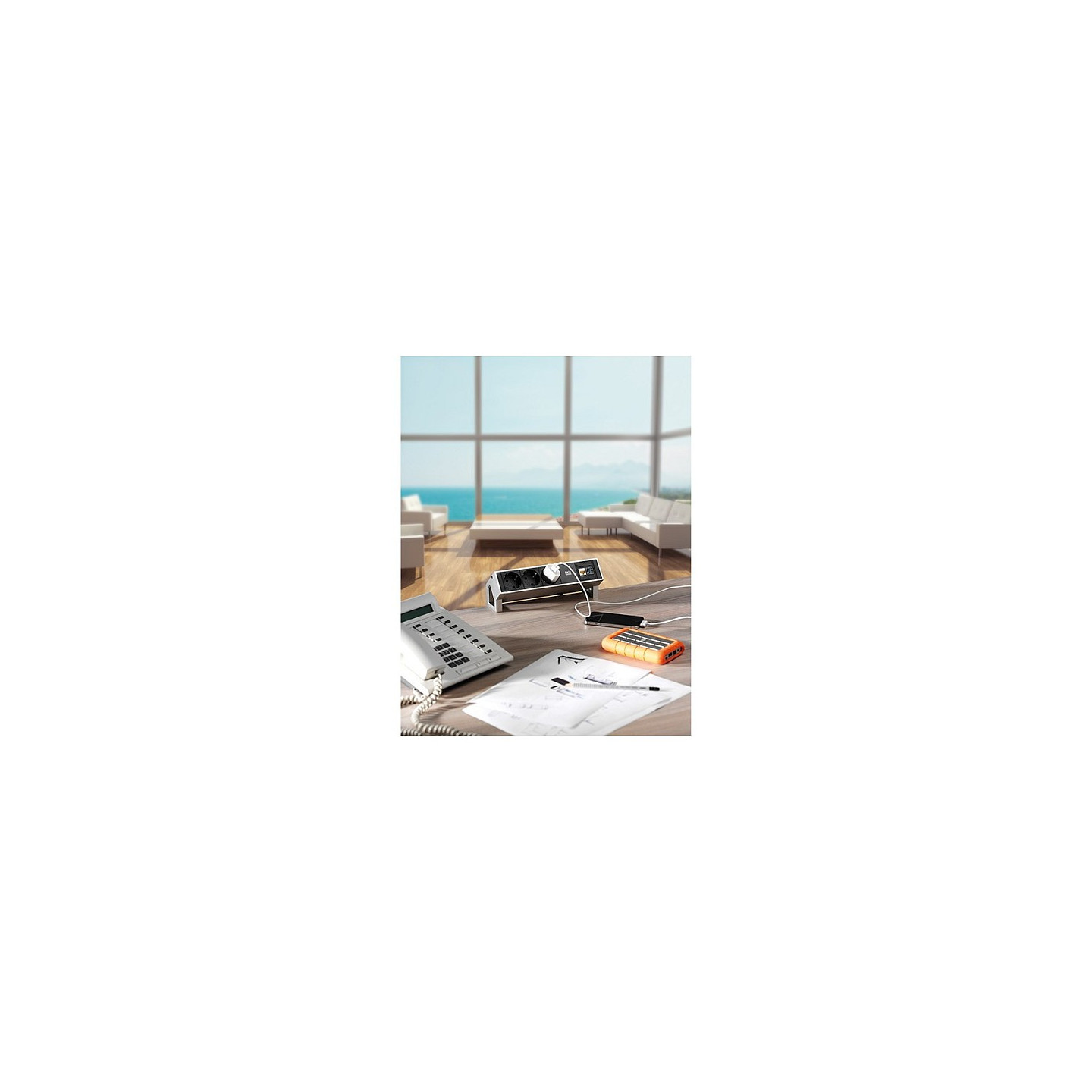 BACHMANN DESK2 3xCEE7 3 Strom 0.2m — Buy in Cyprus with Fast Delivery