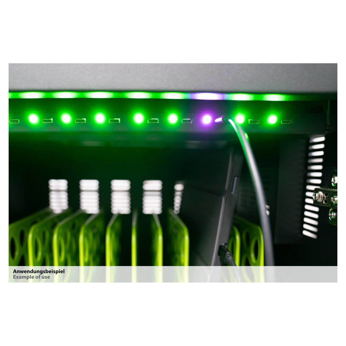 GoodConnections ANTARES PRO T30C Tablet-Ladewagen bis 11' USB-C 30W Port PD3.0 UVC-Desinfektion Grau