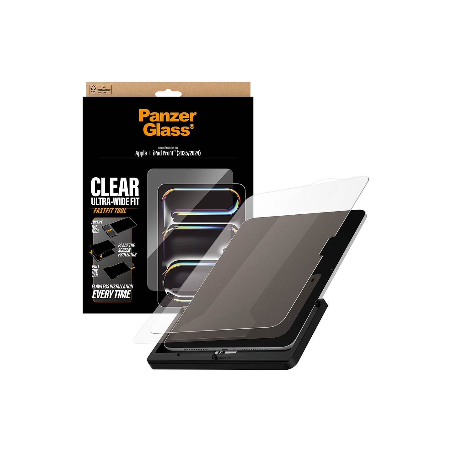 PanzerGlass Screen Protector iPad Pro 11 w. Fast fit tool — Buy in Cyprus with Fast Delivery