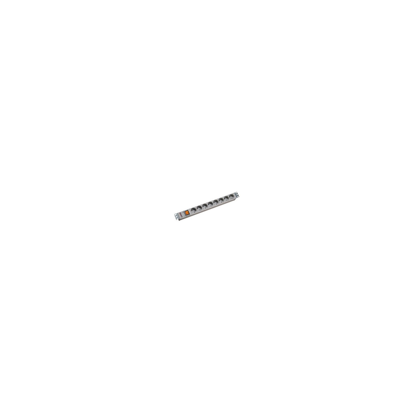 BACHMANN 48.26cm 19Zoll Steckdosenleiste 8fach mit Schalter alum. — Buy in Cyprus with Fast Delivery