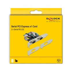 PCI Express x1 Karte zu 2 x Seriell RS-232 — Buy in Cyprus with Fast Delivery