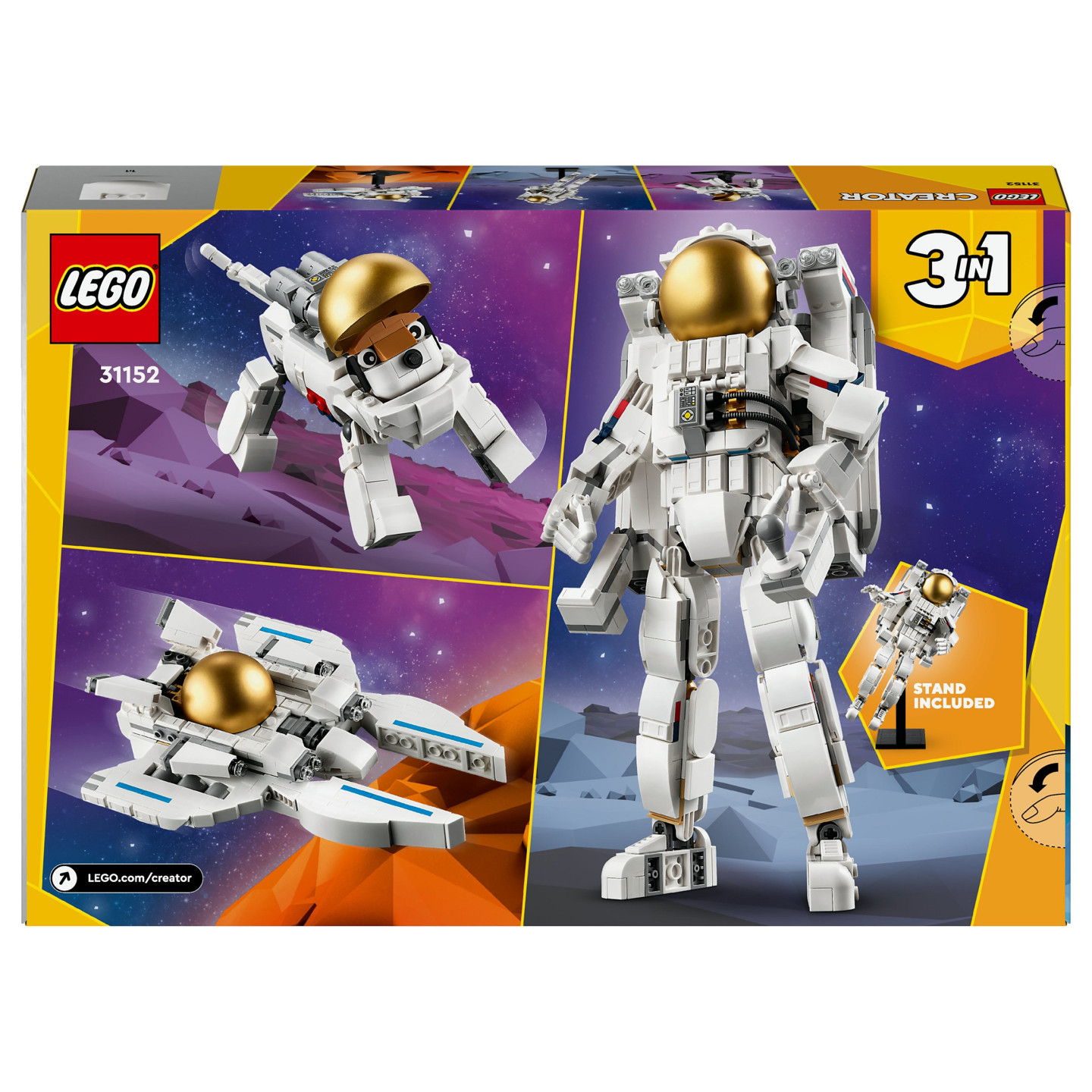 LEGO Creator 3-in-1 Astronaut im Weltraum 31152 — Buy in Cyprus with Fast Delivery