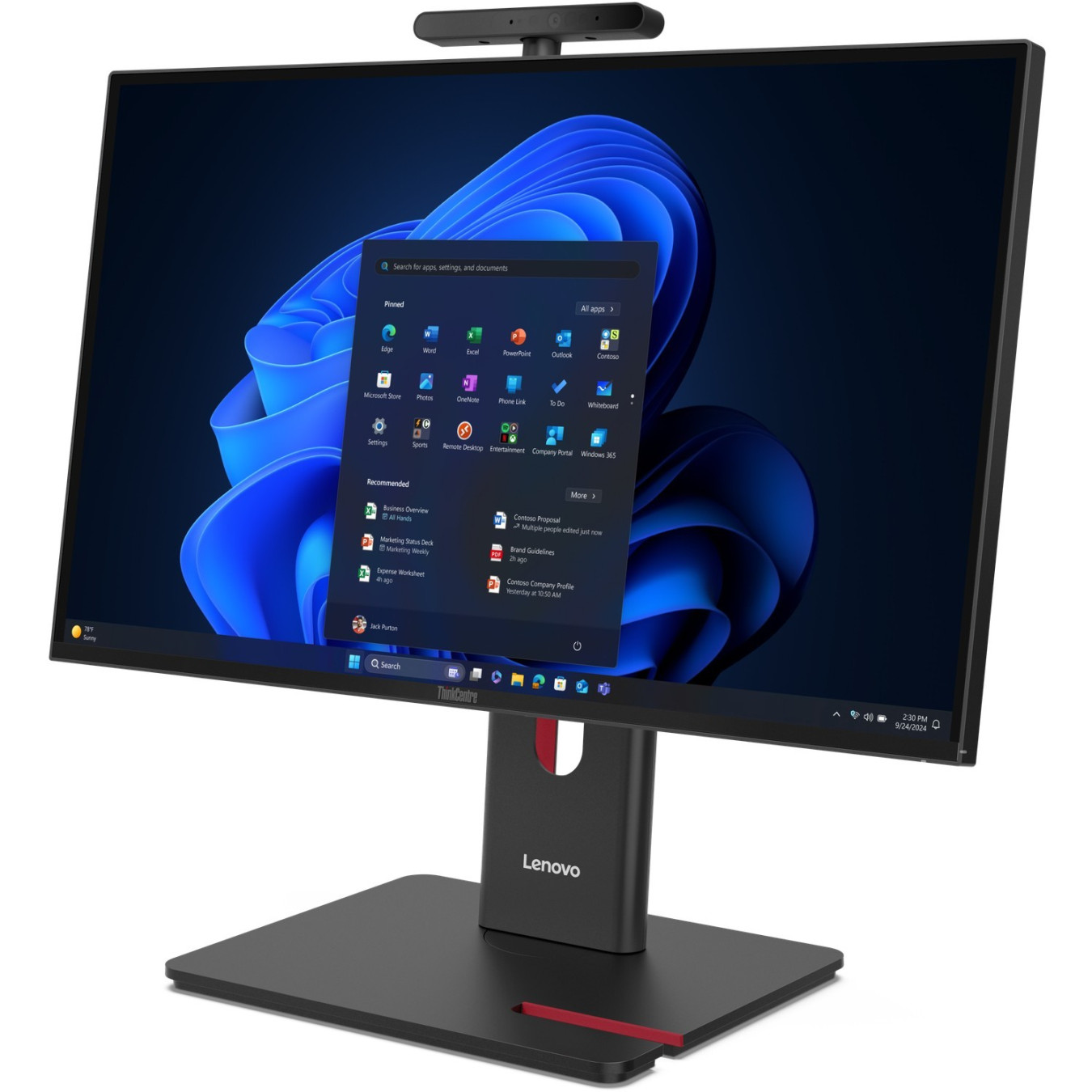 AIO Lenovo ThinkCentre u7 265 vPro ENT 32GB 512GB SSD 23.8' QHD non-Touch Win 11 Pro 3YR Onsite