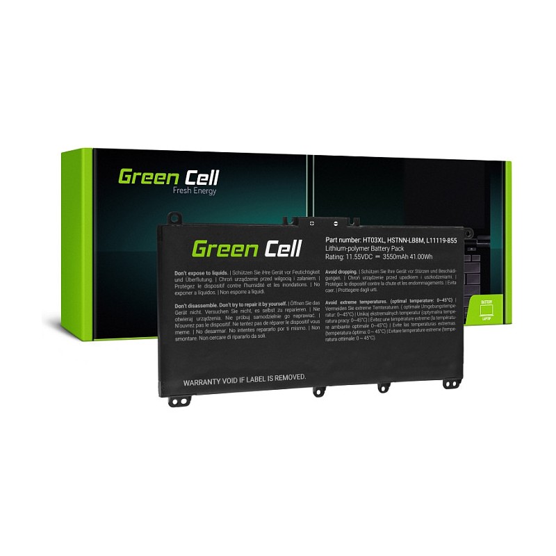 Green Cell Laptop Akku HT03XL L11119-855 für HP 11.55V 3400mAh — Buy in Cyprus with Fast Delivery