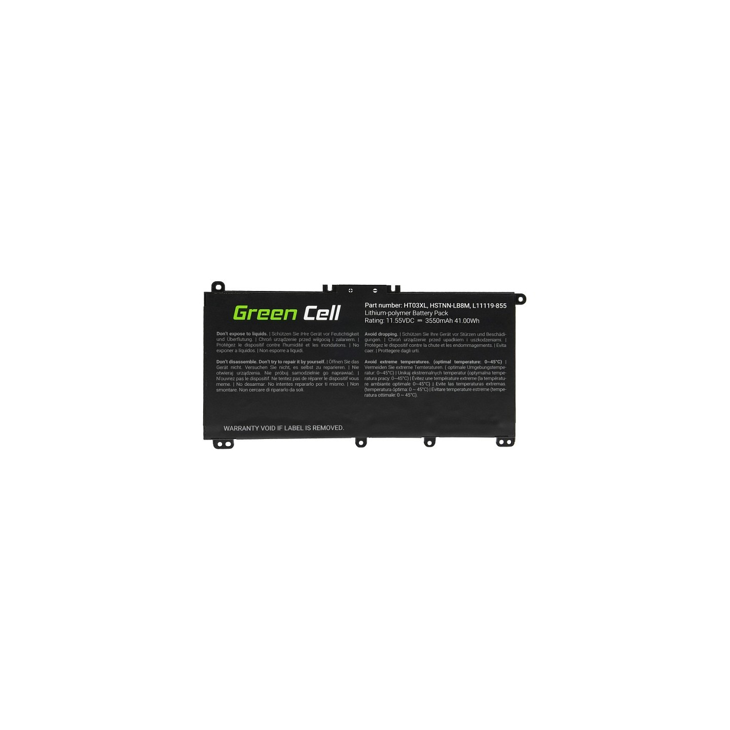 Green Cell Laptop Akku HT03XL L11119-855 für HP 11.55V 3400mAh — Buy in Cyprus with Fast Delivery