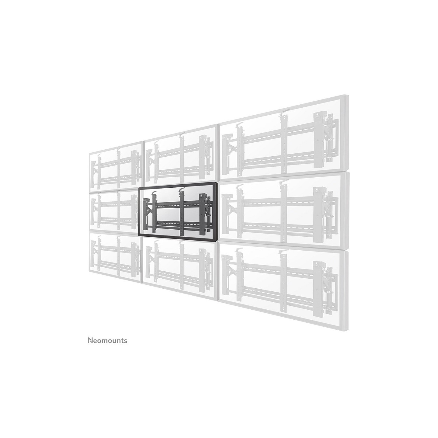 Videowall-Wandhalterung für Flachbildschirme bis 75' (191 cm) 70KG LED-VW2000BLACK Neomounts