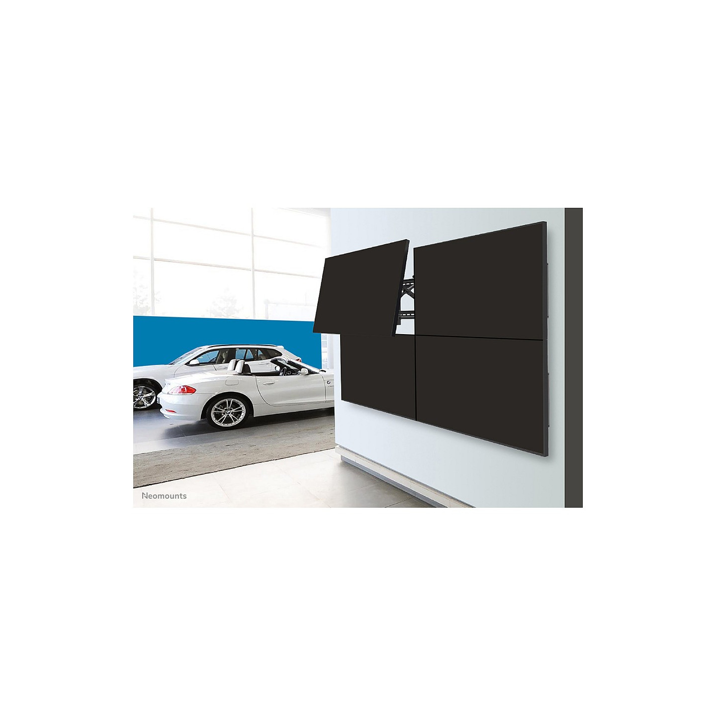 Videowall-Wandhalterung für Flachbildschirme bis 75' (191 cm) 70KG LED-VW2000BLACK Neomounts