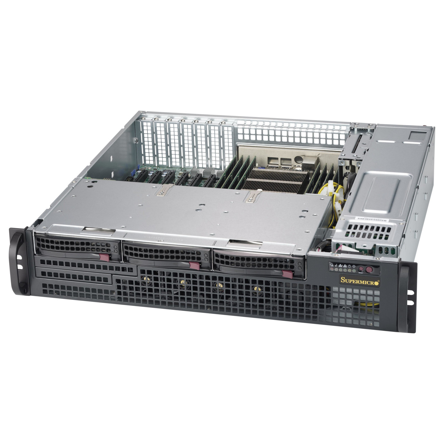 2HE Supermicro SC825M BTQC-R802LPB - Rack-Montage - 2U - verbessertes - erweitertes ATX — Buy in Cyprus with Fast Delivery