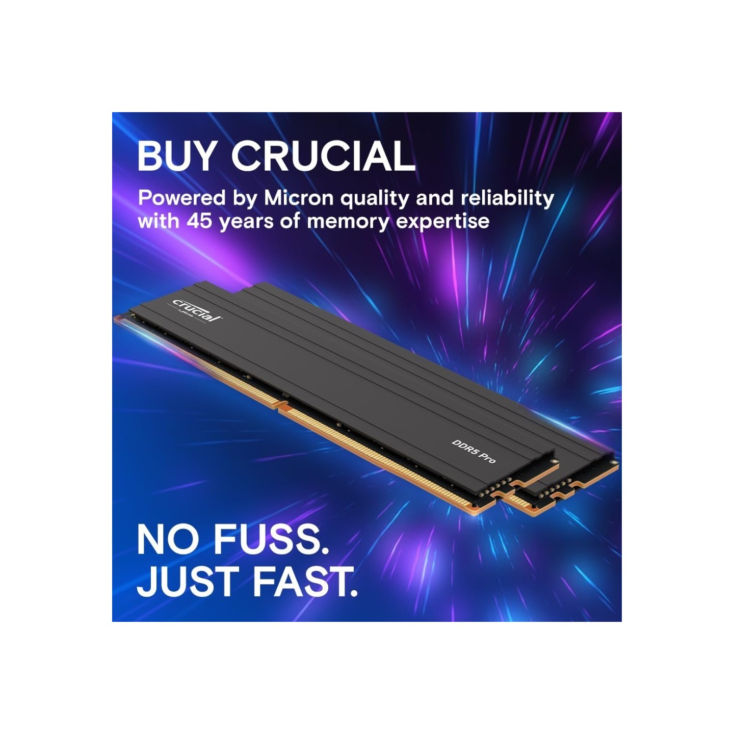 Crucial Pro 48GB (2x24GB) DDR5 5600MT/s CL46 UDIMM Kit - CP48G56C46U5 (Boxed) — Buy in Cyprus with Fast Delivery