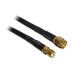 Delock 10m SMA m f Koaxialkabel Schwarz — Buy in Cyprus with Fast Delivery