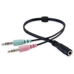 Equip Stereo-Headset Wired mit Mikro 2x3.5mm 1.80m schwarz — Buy in Cyprus with Fast Delivery
