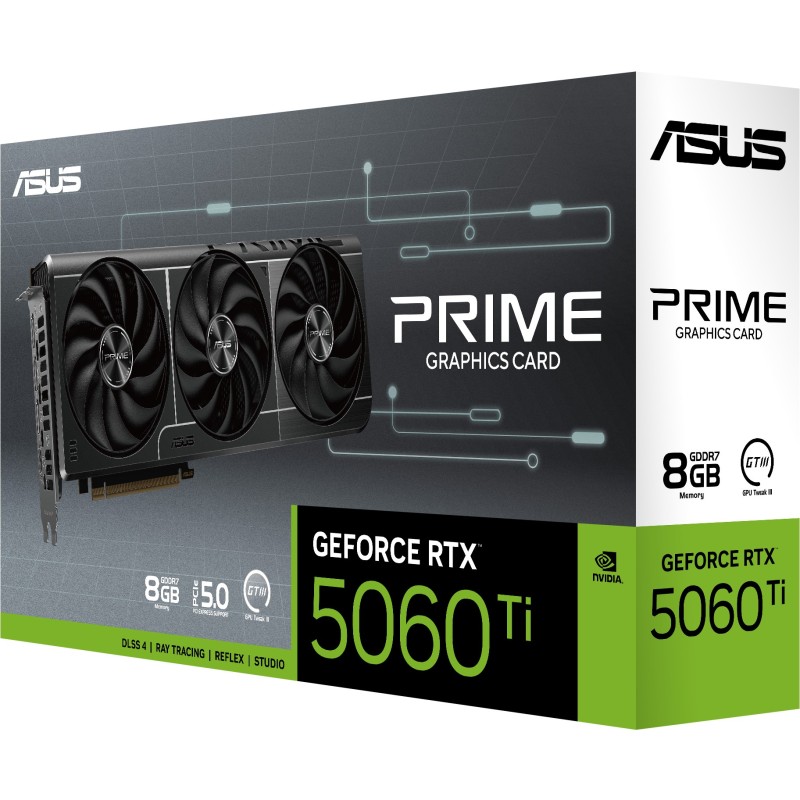 Buy ASUS Prime OC - GeForce RTX 5060 Ti (RTX5060TI-8G) - 8GB GDDR7, PCIe 5.0, 3x... in Cyprus, Nicosia, Limassol, Larnaka, Pafos