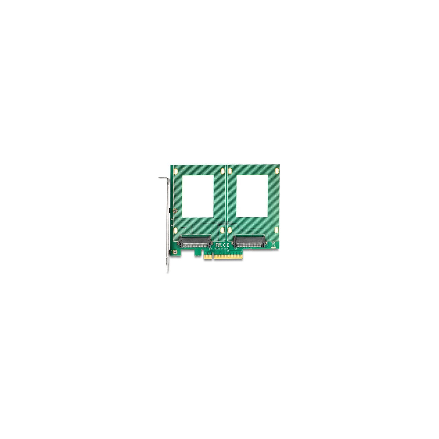 PCI Express 4.0 x8 Karte zu 2 x intern U.2 NVMe SFF-8639 - Bifurcation (LxB: 144 x 122 mm) — Buy in Cyprus with Fast Delivery