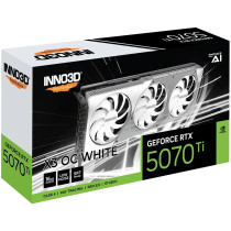 INNO3D GeForce RTX 5070 Ti X3 OC - White, 16GB GDDR7, 2295MHz (Boost 2482MHz), PCIe 5.0 — Buy in Cyprus with Fast Delivery