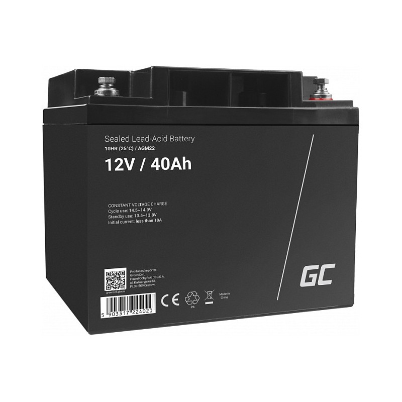 Green Cell Ersatzbatterie AGM22 12V 40Ah — Buy in Cyprus with Fast Delivery