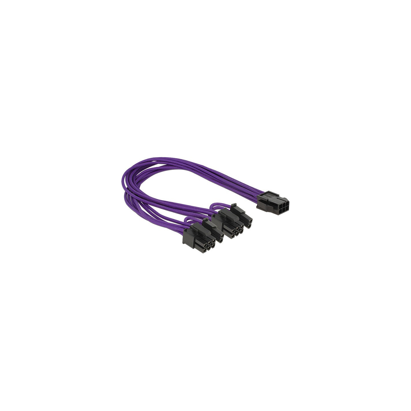 DeLOCK 8-polig (6+2) to 6-polig PCIe (ST-BU) 30cm Purple — Buy in Cyprus with Fast Delivery