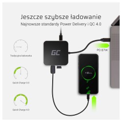 Green Cell AK61 USB-C Hub 6-Port 3xUSB 3.0 HDMI Gigabit Ethernet 87W Power Delivery — Armenius Store Cyprus