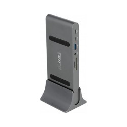 D DeLOCK Dockingstation 2xDisplayPort HDMI 3xUSB3.2 RJ45 Ethernet Audio 2xUSB-C Grey — Buy in Cyprus with Fast Delivery