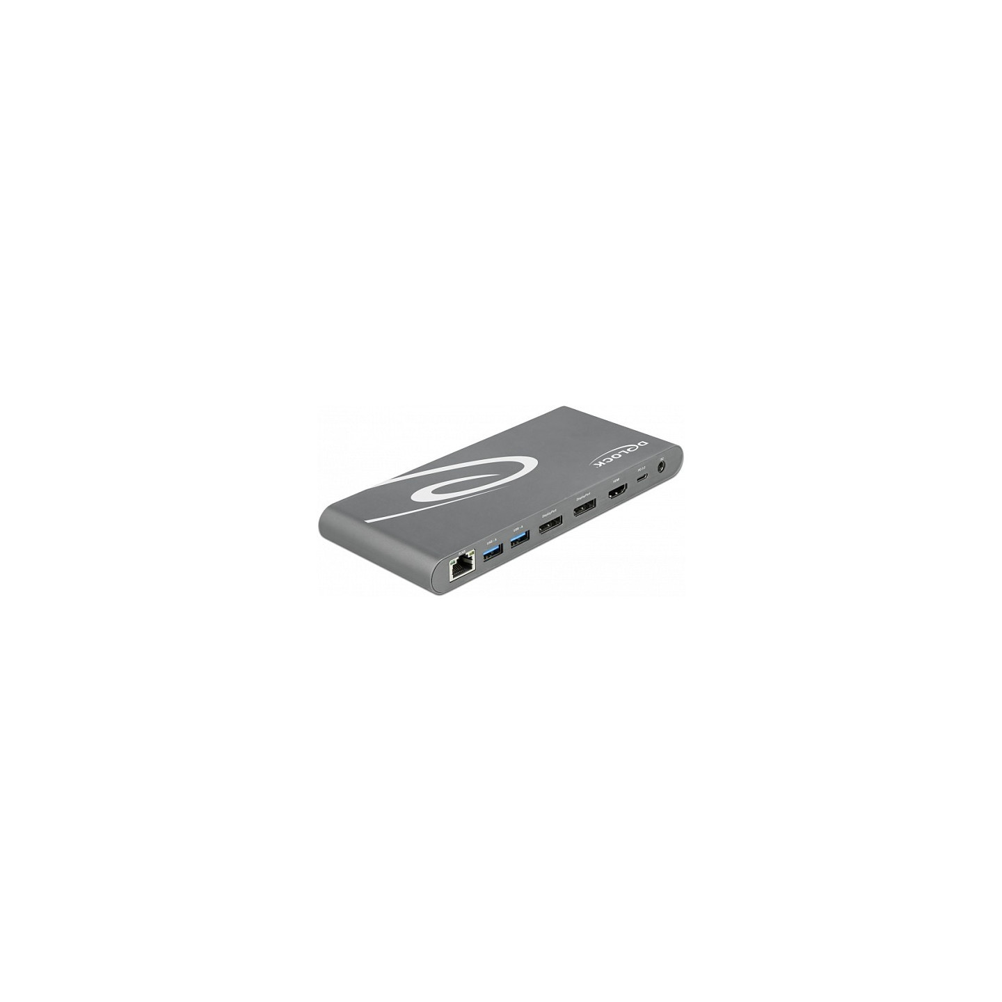 D DeLOCK Dockingstation 2xDisplayPort HDMI 3xUSB3.2 RJ45 Ethernet Audio 2xUSB-C Grey — Buy in Cyprus with Fast Delivery