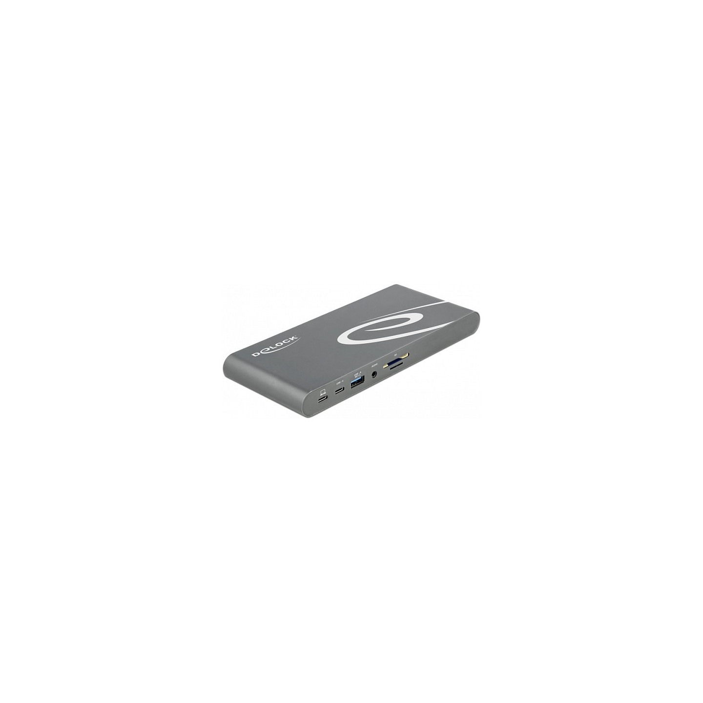 D DeLOCK Dockingstation 2xDisplayPort HDMI 3xUSB3.2 RJ45 Ethernet Audio 2xUSB-C Grey — Buy in Cyprus with Fast Delivery