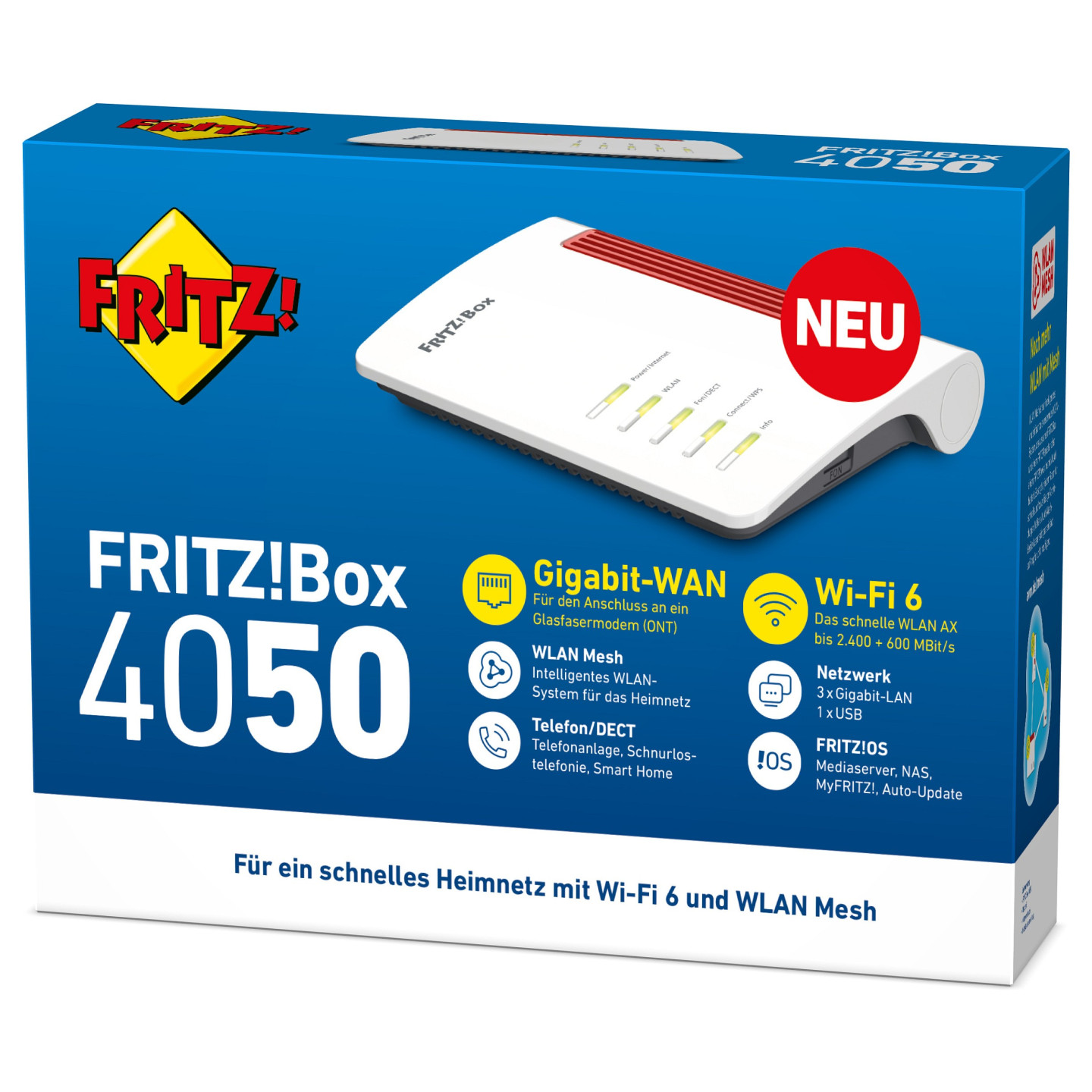 AVM Fritz!Box 4050 AX Wifi-6 — Buy in Cyprus with Fast Delivery