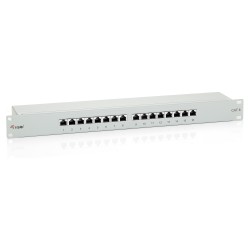 Equip Patchpanel 16x RJ45 Cat6 19' FTP 1HE ISO IEC hellgrau — Buy in Cyprus with Fast Delivery