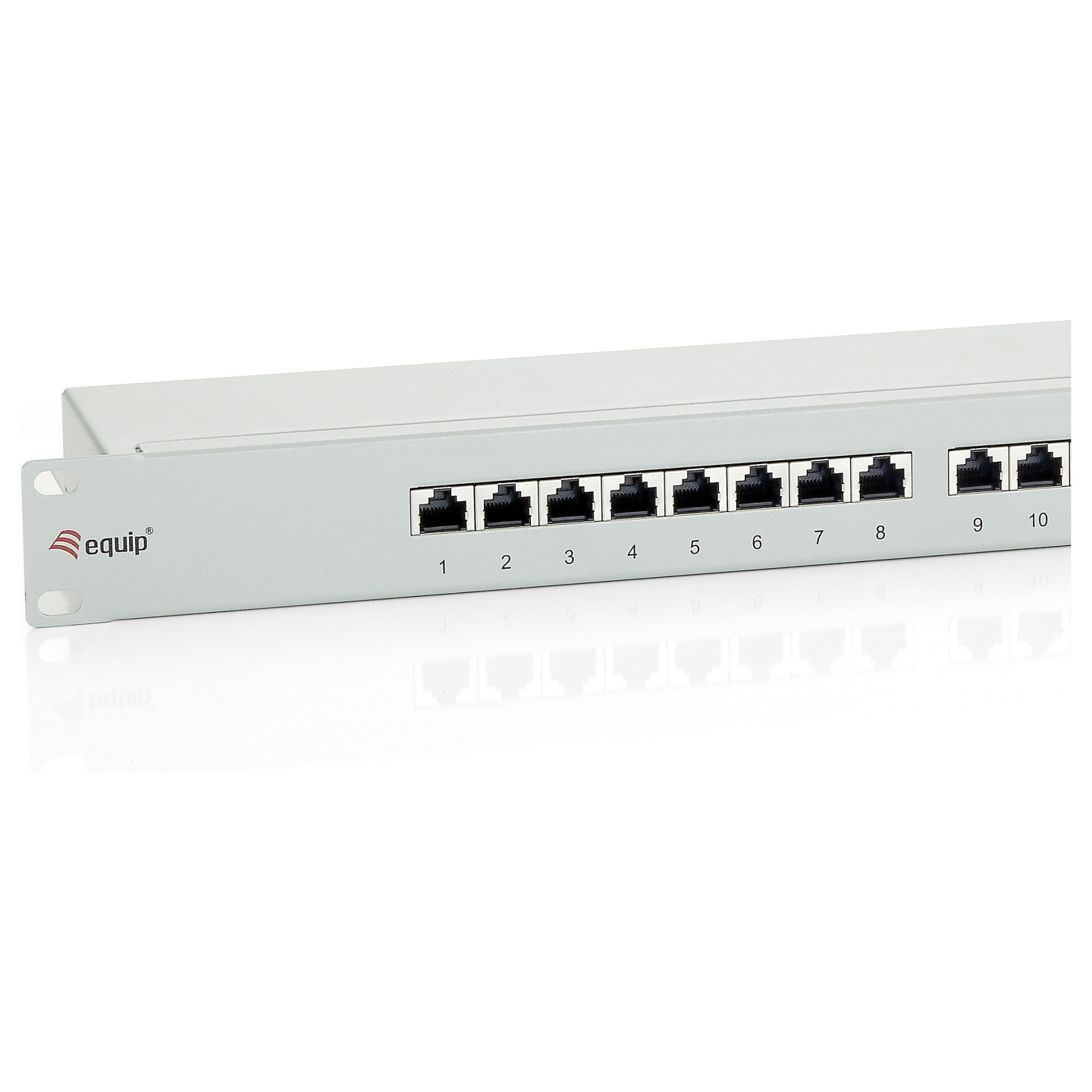 Equip Patchpanel 16x RJ45 Cat6 19' FTP 1HE ISO IEC hellgrau — Buy in Cyprus with Fast Delivery