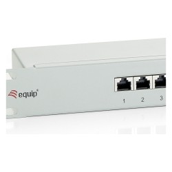 Equip Patchpanel 16x RJ45 Cat6 19' FTP 1HE ISO IEC hellgrau — Buy in Cyprus with Fast Delivery