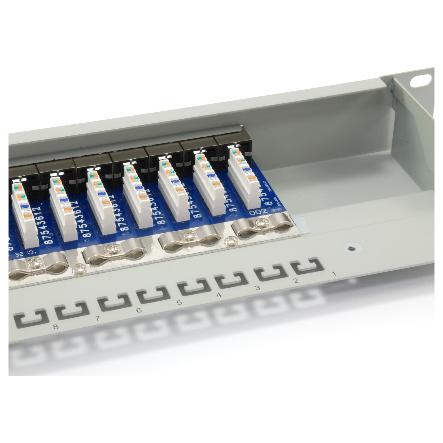 Equip Patchpanel 16x RJ45 Cat6 19' FTP 1HE ISO IEC hellgrau — Buy in Cyprus with Fast Delivery