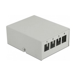 Delock Keystone Patchpanel 4 Port grau — Buy in Cyprus with Fast Delivery