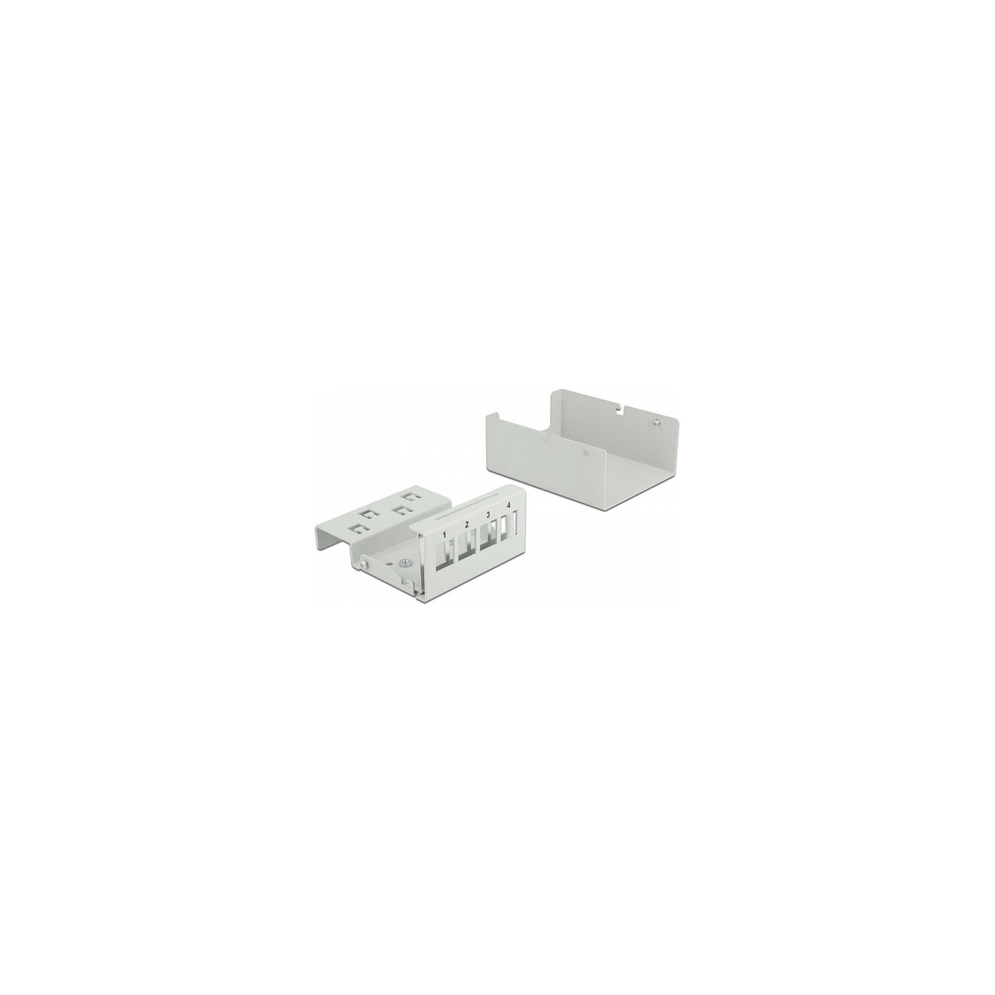Delock Keystone Patchpanel 4 Port grau — Buy in Cyprus with Fast Delivery