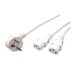 ROLINE Y-NETZANSCHLUSSKABEL 2M WEI — Buy in Cyprus with Fast Delivery